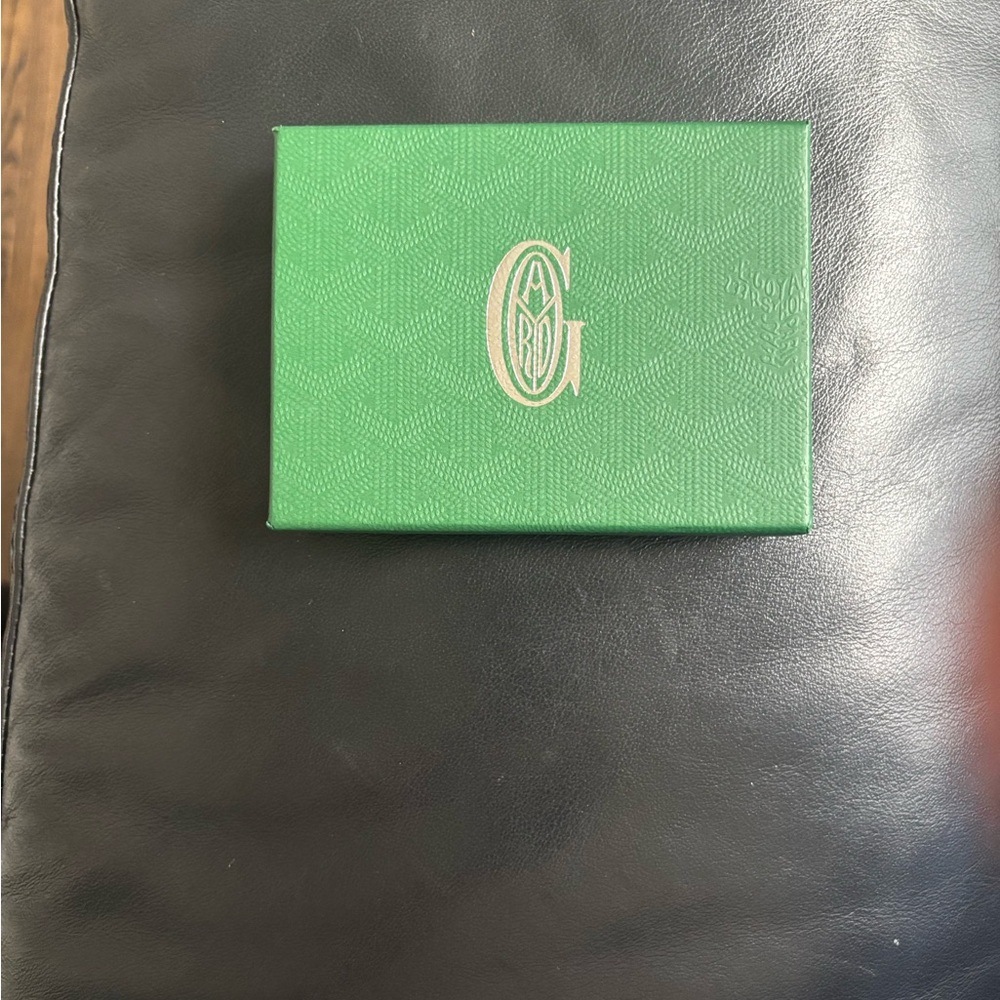 Goyard Green Cuff Links Box